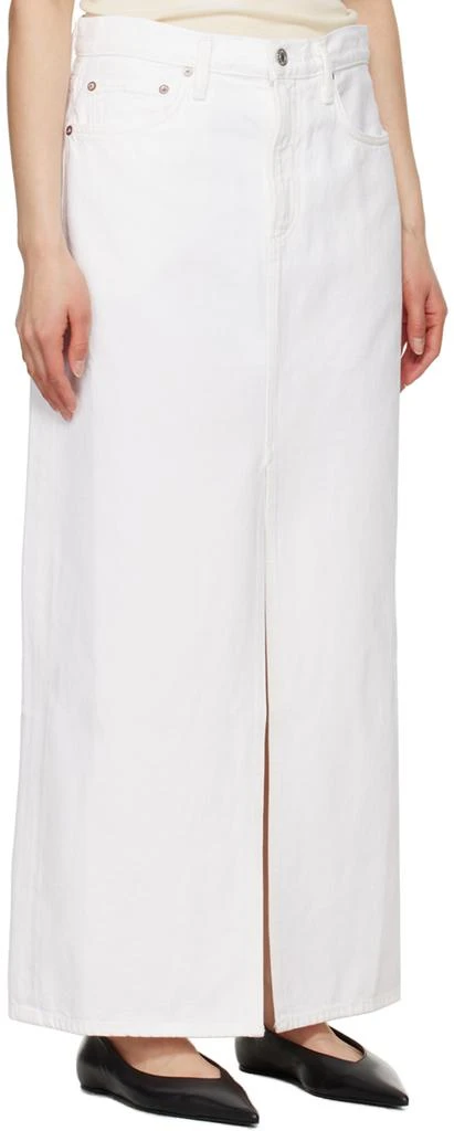 商品AGOLDE|White Leif Denim Maxi Skirt,价格¥1469,第2张图片详细描述