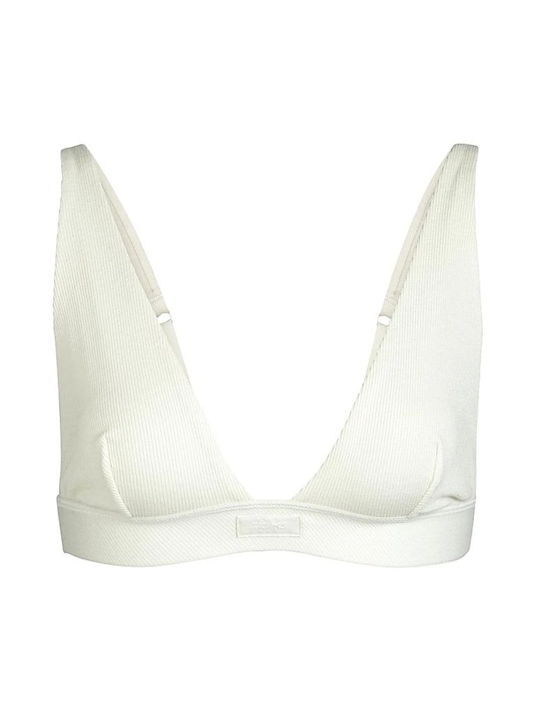 商品SKIMS|Cotton Rib Plunge Bralette,价格¥269,第1张图片