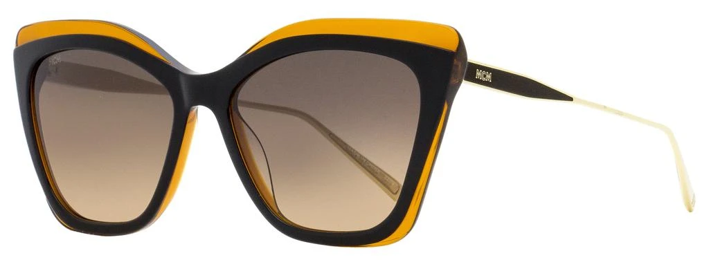 商品MCM|MCM Women's Sculptural Butterfly Sunglasses MCM698S 047 Black/Amber/Gold 55mm,价格¥548,第1张图片