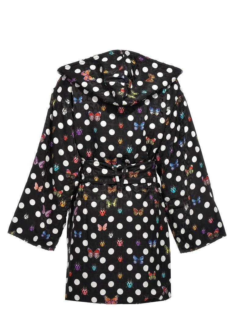 商品Versace|Versace Heritage Butterflies Ladybugs Polka Printed Bathrobe,价格¥10153,第2张图片详细描述