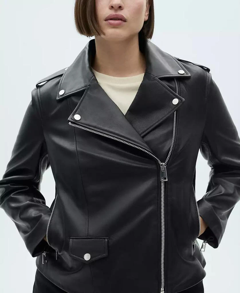 Women's Leather Biker Jacket 商品