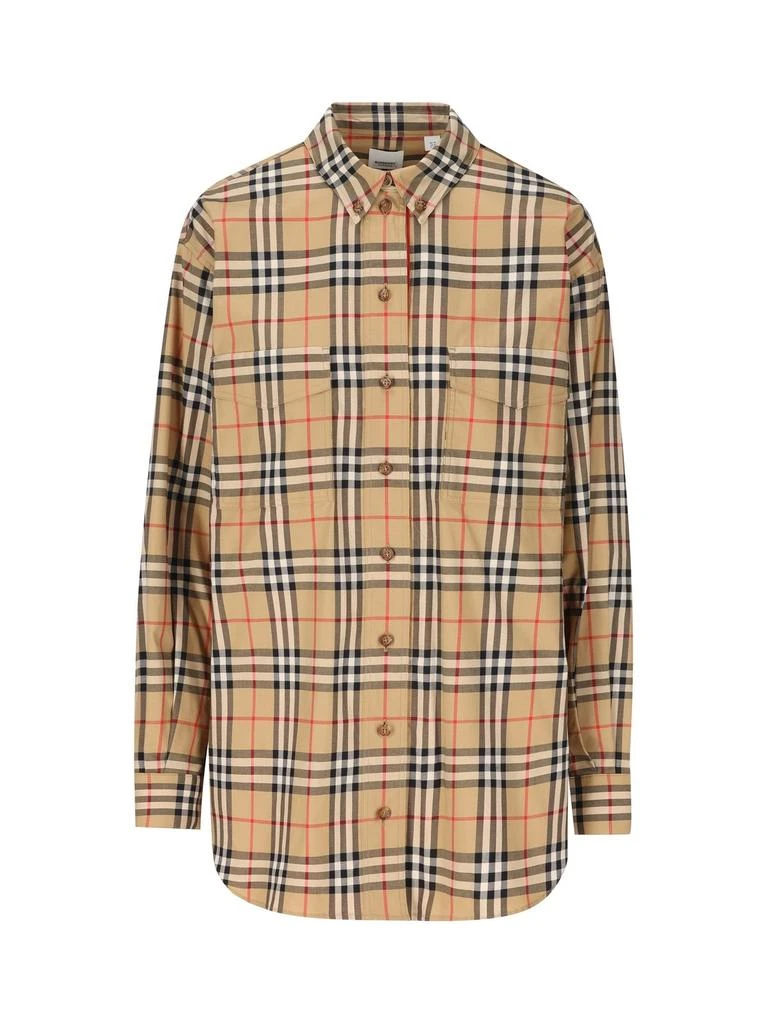 商品Burberry|Burberry Checked Buttoned Shirt,价格¥2798,第1张图片