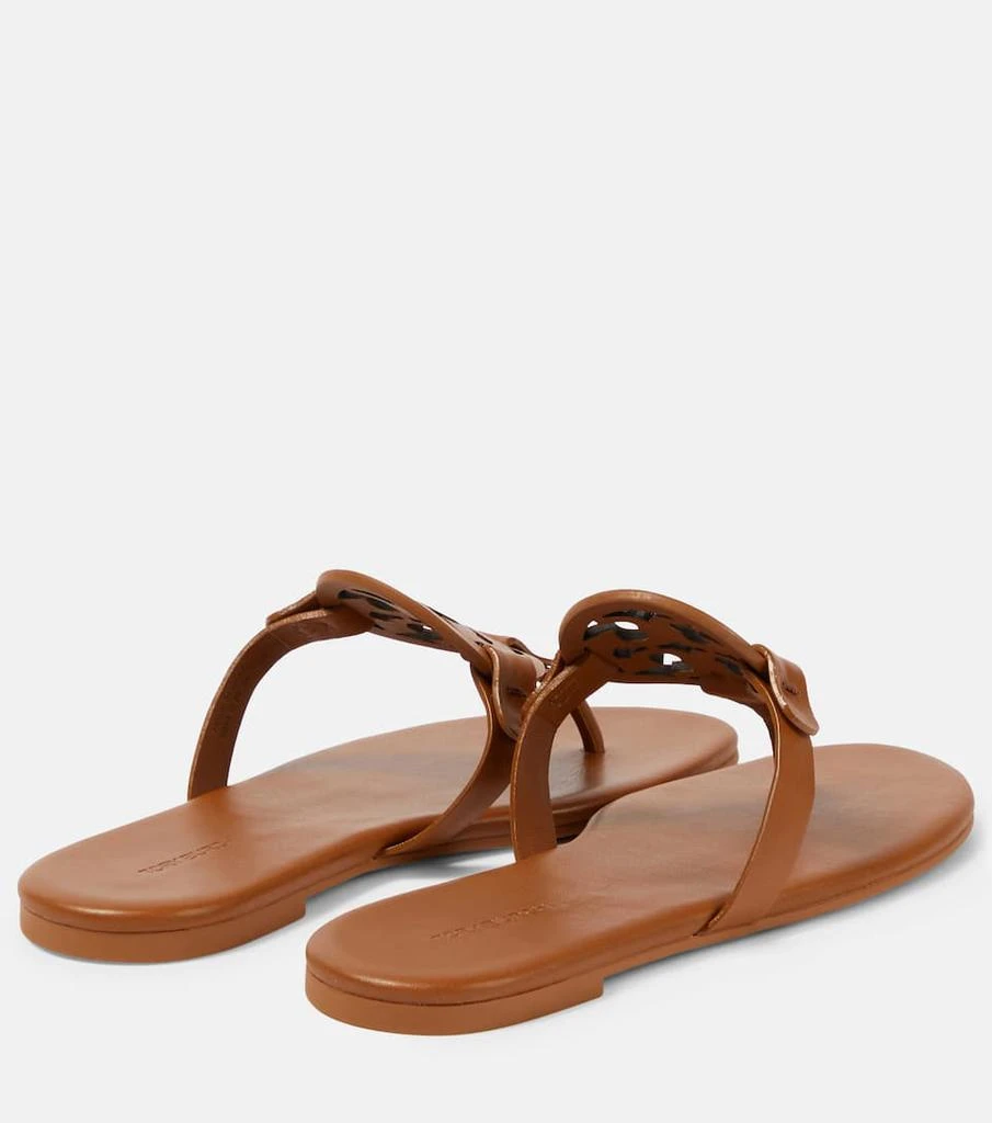 商品Tory Burch|Miller leather thong sandals,价格¥1521,第3张图片详细描述