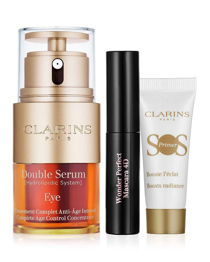 商品Clarins|Double Serum Eye Firming & Hydrating Anti-Aging Skincare Set ($107 Value),价格¥639,第3张图片详细描述