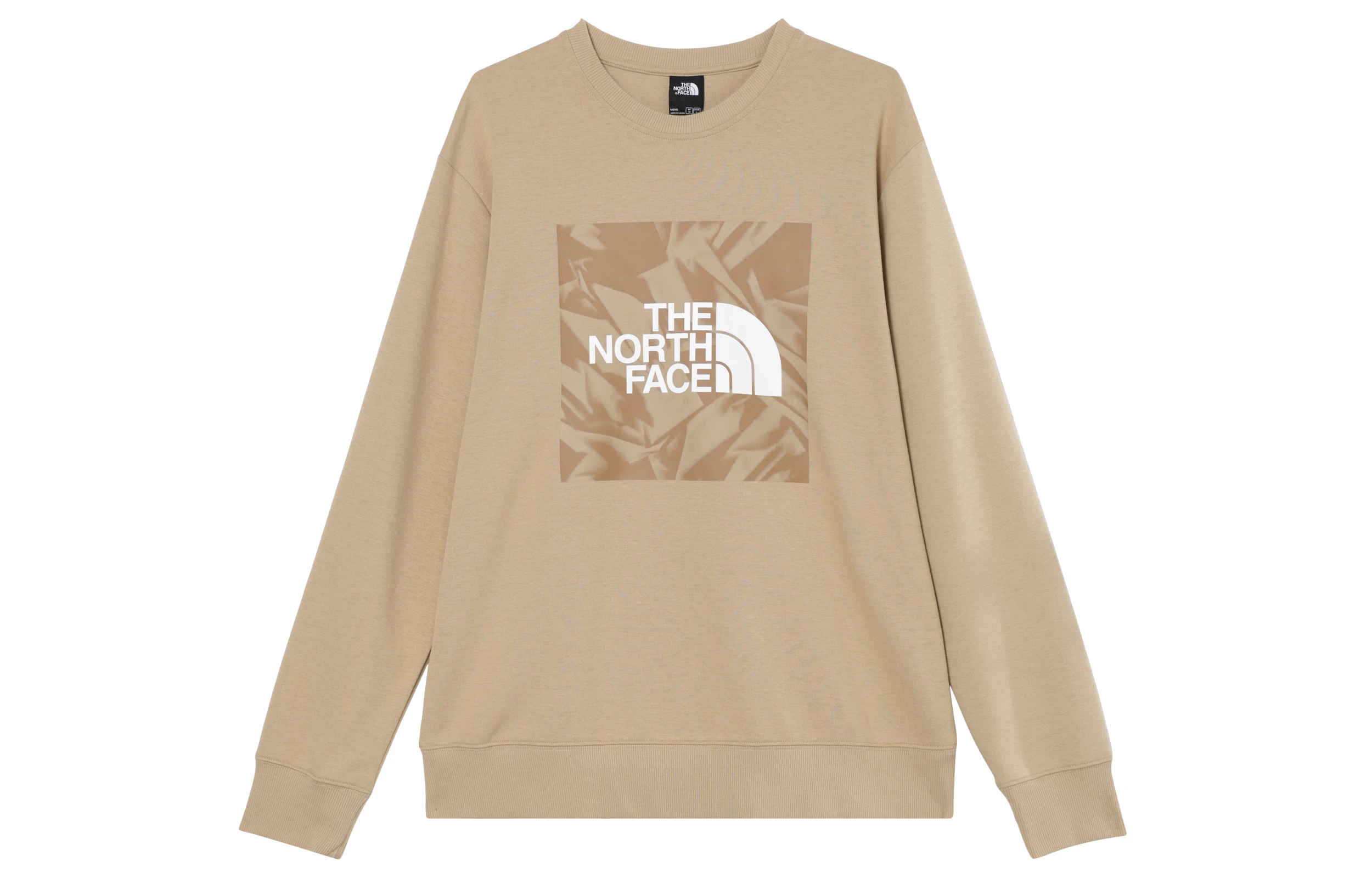 商品[国内直发] The North Face|北面 龙年限定系列 品牌logo印花图案圆领套头卫衣 男款 卡其色,价格¥651,第1张图片