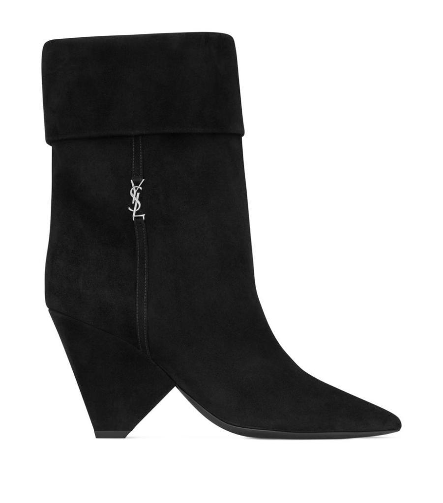 商品Yves Saint Laurent|Suede Niki Ankle Boots 85,价格¥8072,第1张图片