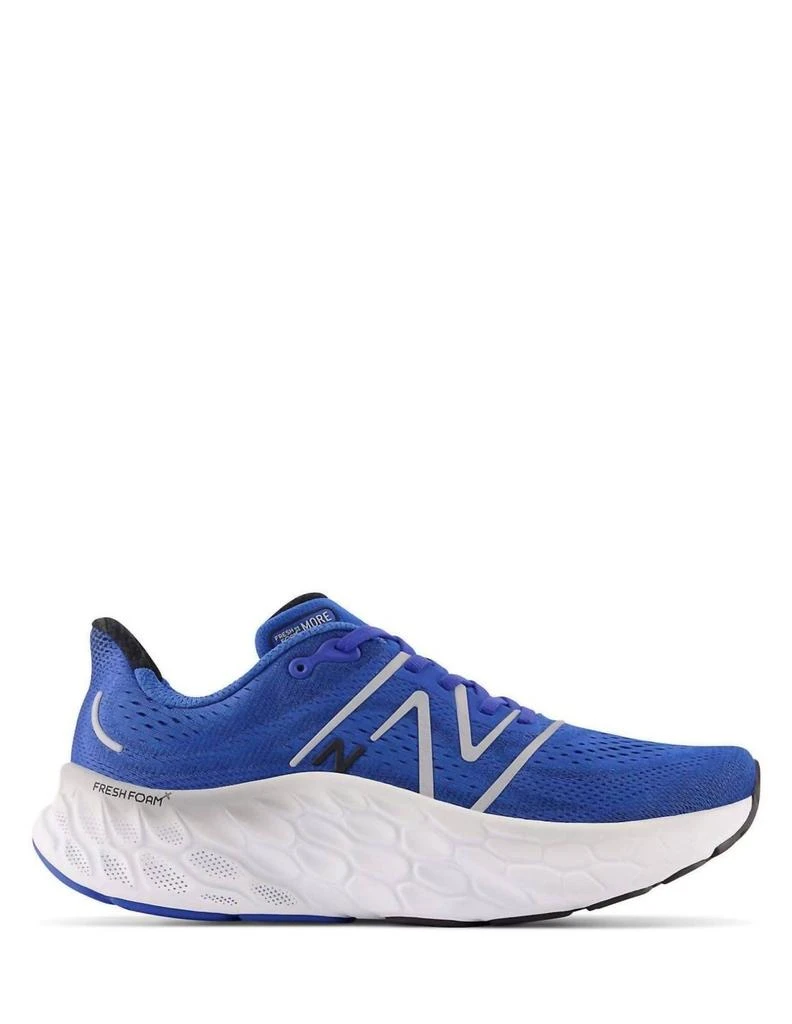 商品New Balance|Men's Fresh Foam More V4 Running Shoes- D/medium Width In Cobalt With Black,价格¥951,第1张图片