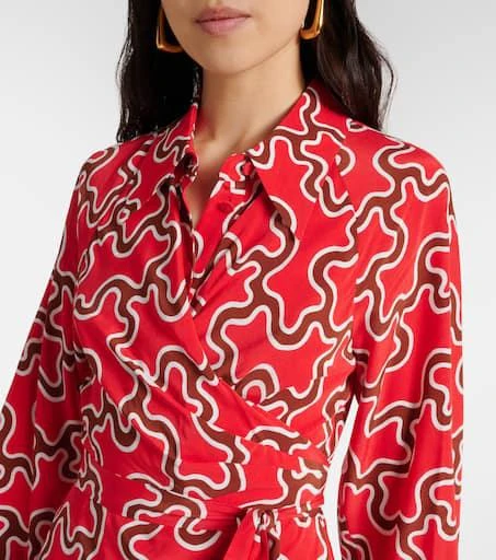 商品Diane von Furstenberg|Sophie印花针织迷你连衣裙,价格¥1526,第4张图片详细描述