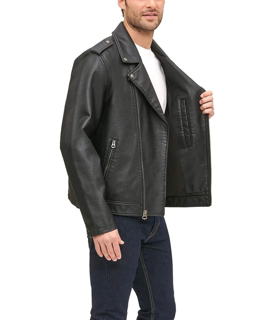 商品Levi's|Levi's Men's Faux Leather Classic Motorcycle Jacket,价格¥607,第3张图片详细描述