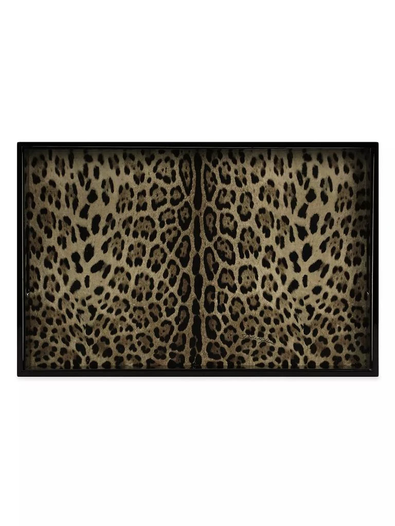 商品Dolce & Gabbana|Casa Leopard Rectangular Tray,价格¥4267,第2张图片详细描述