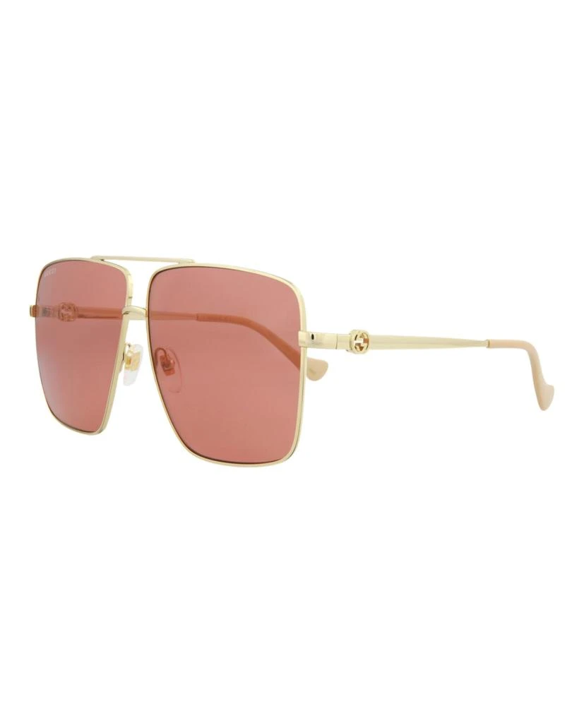 商品Gucci|Aviator-Frame Metal Sunglasses,价格¥1732,第2张图片详细描述