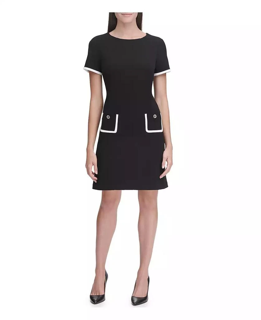 商品Tommy Hilfiger|Women's Colorblocked Pocket Sheath Dress,价格¥742,第1张图片