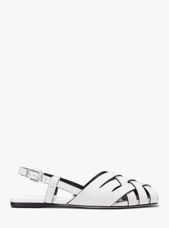 商品Michael Kors|Irene Woven Leather Slingback Sandal,价格¥441,第2张图片详细描述