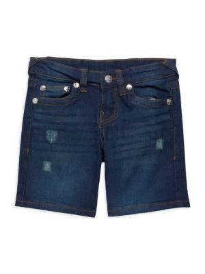 商品True Religion|Little Boy’s 2-Piece Logo Tee & Denim Shorts Set,价格¥119,第3张图片详细描述