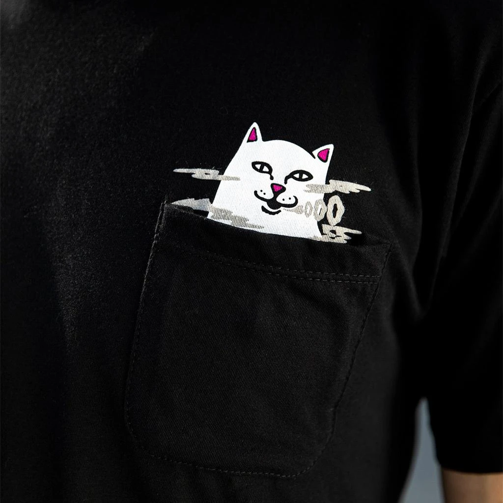 商品RIPNDIP|Lord Nermal Smokey Pocket Tee (Black),价格¥166,第4张图片详细描述