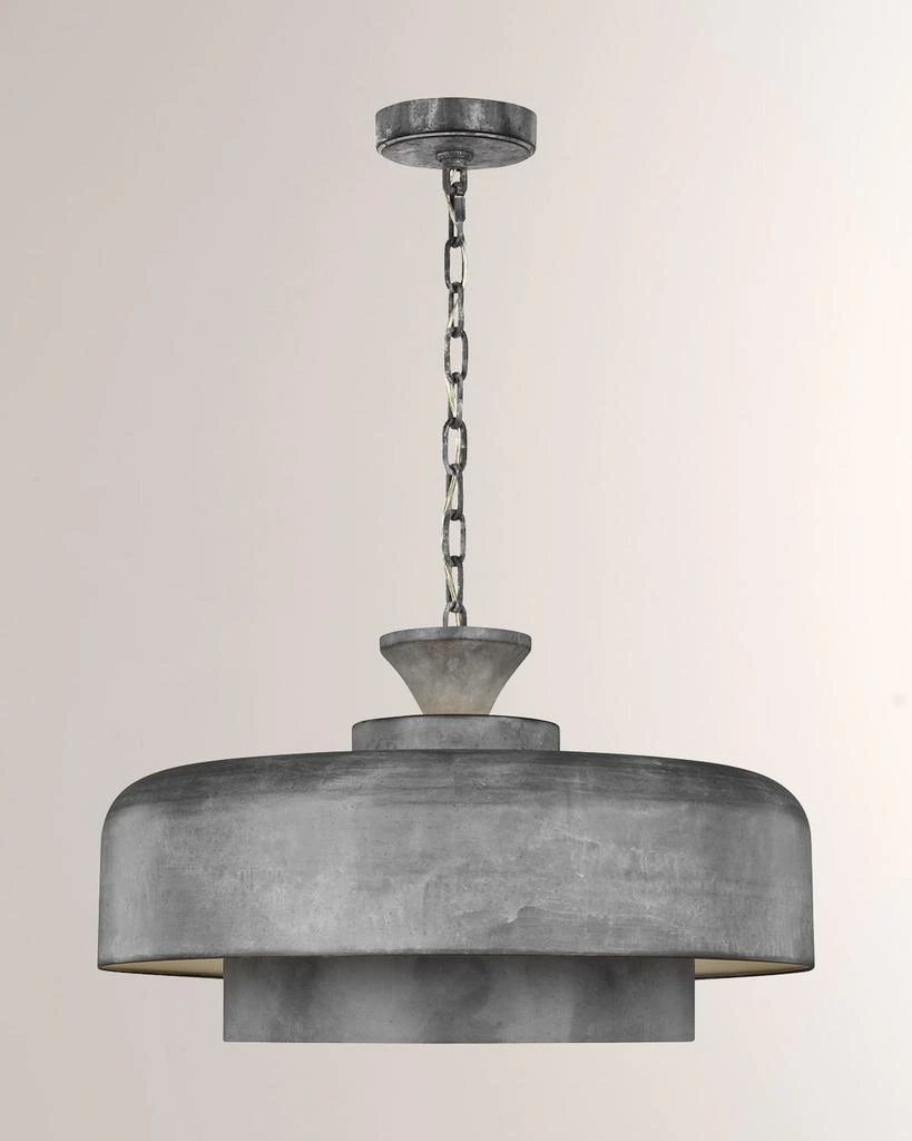 商品ED Ellen DeGeneres|1-  Light Pendant Weathered Galvanized Haymarket By Ellen Degeneres,价格¥3087,第1张图片