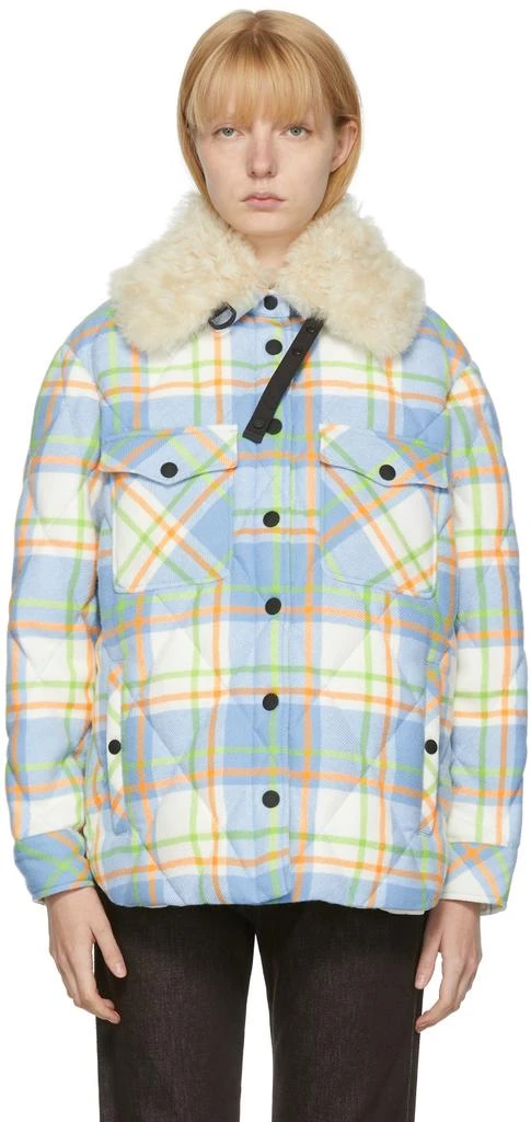 商品Moncler|Blue Check Curienne Jacket,价格¥20583,第1张图片