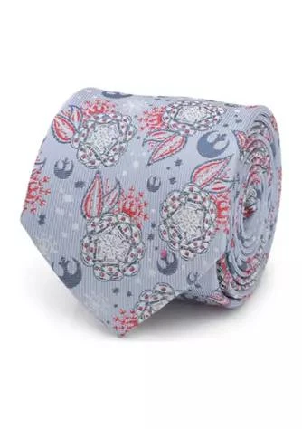 商品Star Wars|Wars Star Wars Floral Icons Light Blue Tie,价格¥601,第1张图片