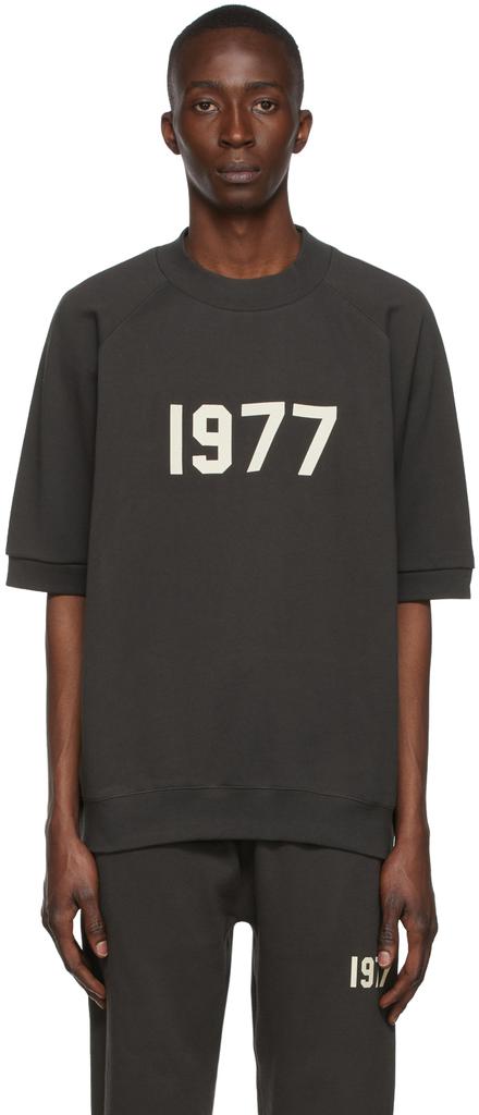 男式 1977 插肩T恤 黑色商品第1张图片规格展示