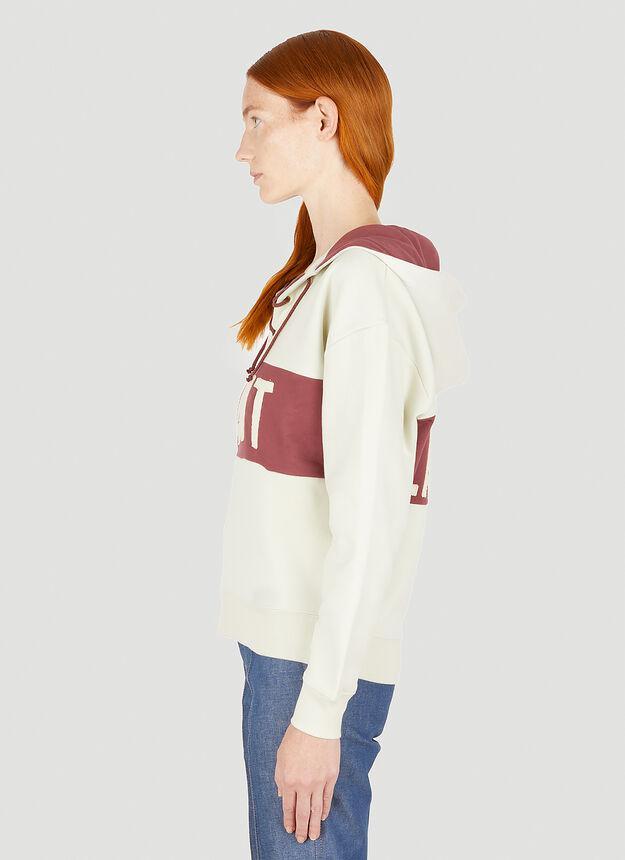 商品Yves Saint Laurent|Lace Up Hooded Sweatshirt in Beige,价格¥9219,第5张图片详细描述