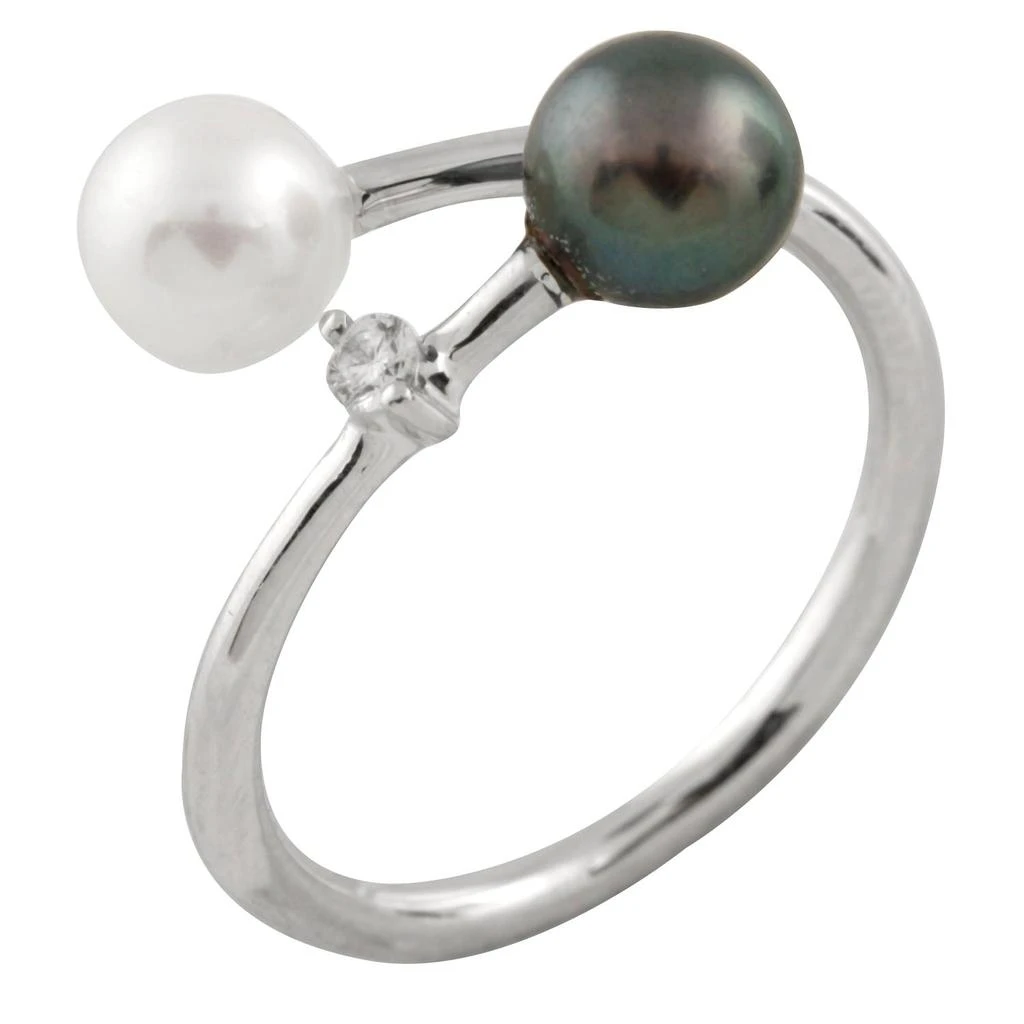 商品Splendid Pearls|14k Gold Double Akoya Pearl Ring,价格¥1779,第1张图片