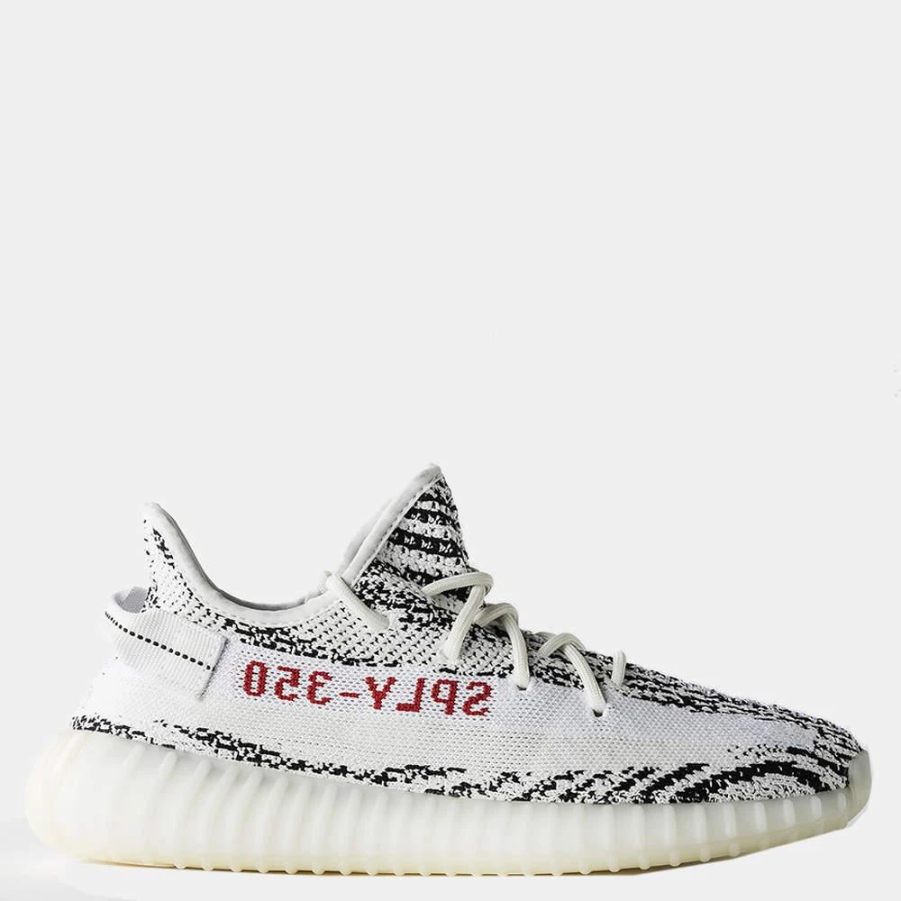 商品YEEZY|Yeezy x Adidas 350 V2 Zebra Sneakers Size US 9.5 (EU 43 1/3),价格¥4184,第1张图片