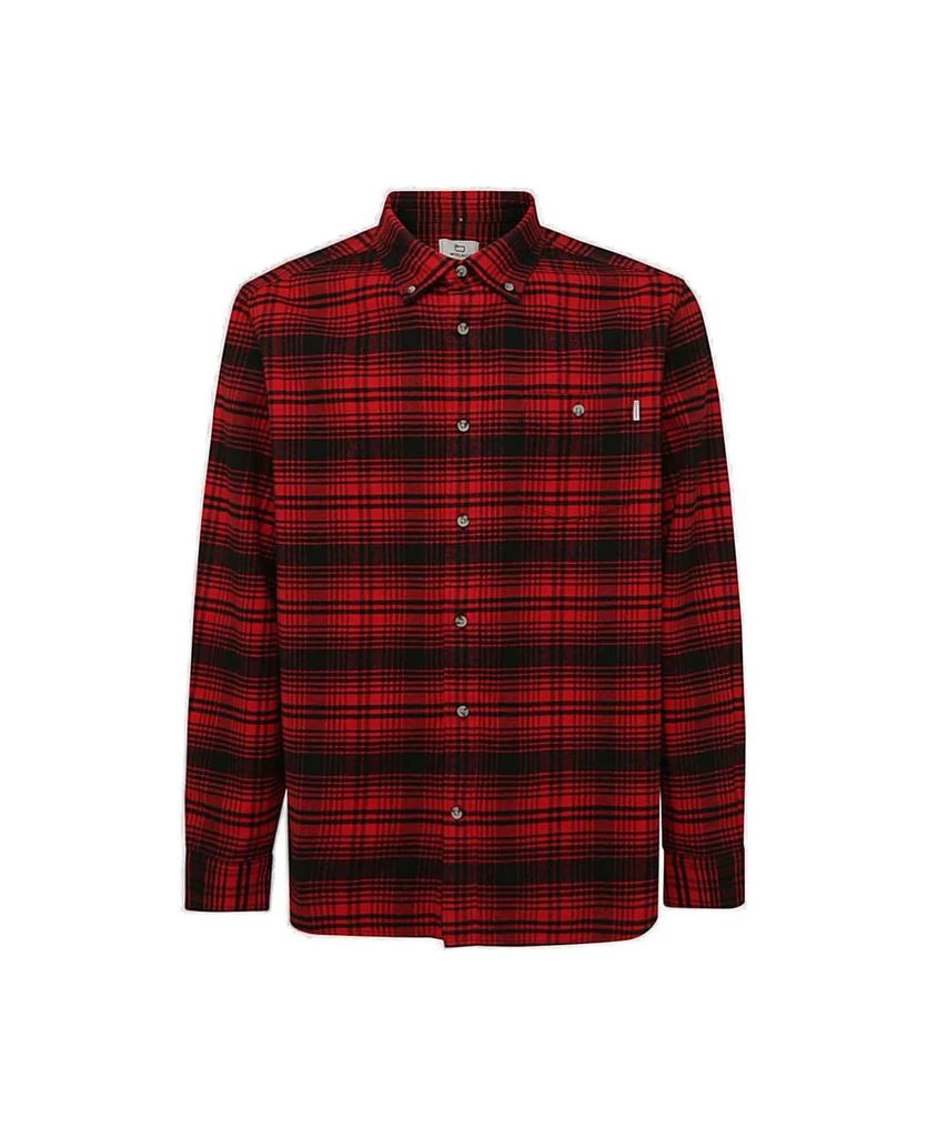 商品Woolrich|Woolrich Check-pattern Buttoned Flannel Shirt,价格¥1065,第1张图片