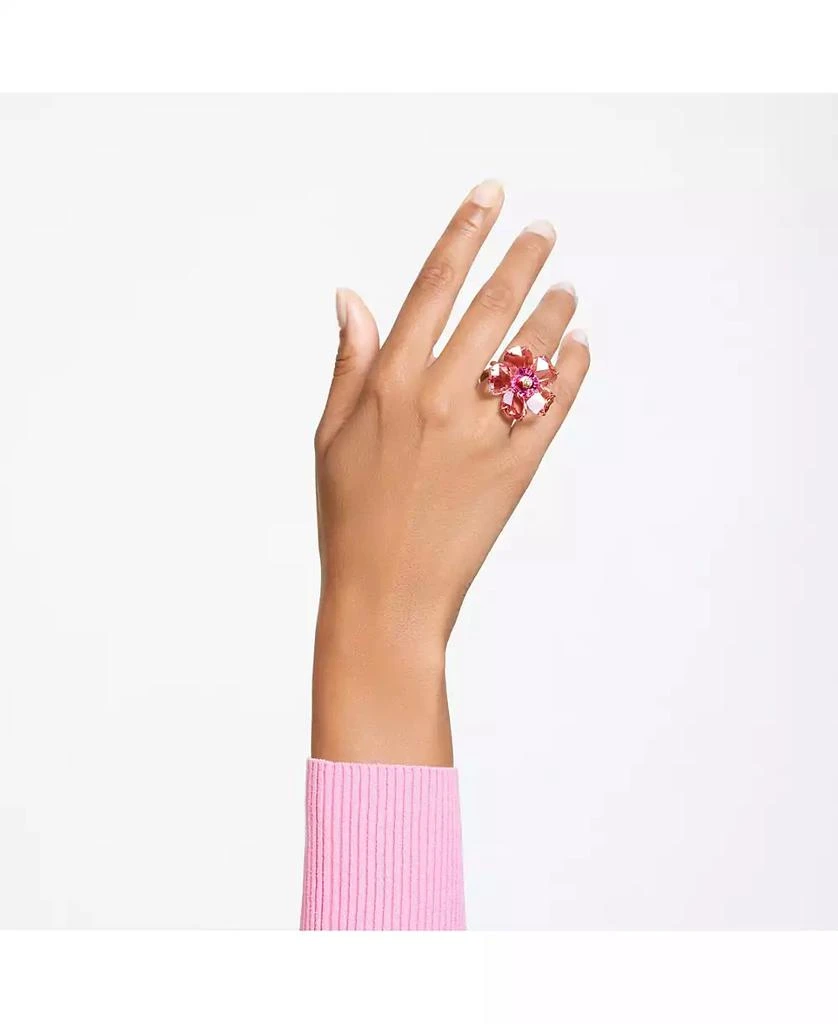 商品Swarovski|Crystal Flower Pink Florere Cocktail Ring,价格¥1488,第5张图片详细描述