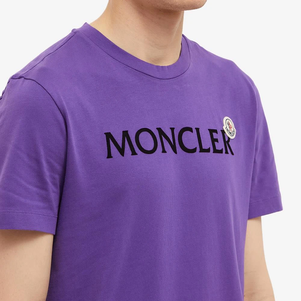 商品Moncler|Moncler Text Logo T-Shirt,价格¥2427,第5张图片详细描述