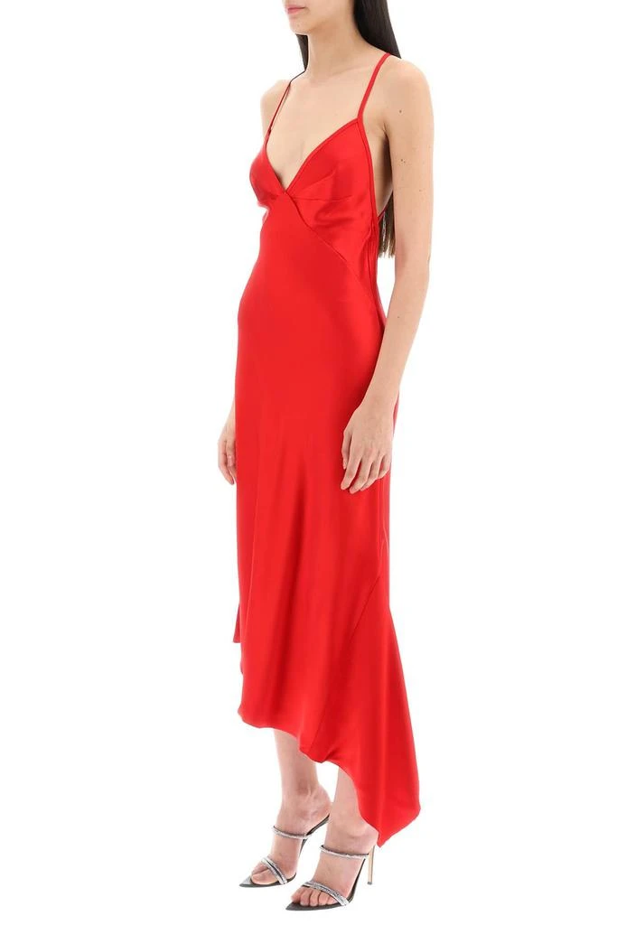 商品N°21|Satin Slip Dress With Asymmetrical Hem,价格¥3210,第3张图片详细描述