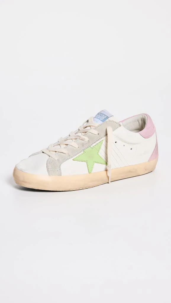 商品Golden Goose|Golden Goose Super-Star 纳帕革鞋面和鞋头皮革运动鞋,价格¥4418,第5张图片详细描述