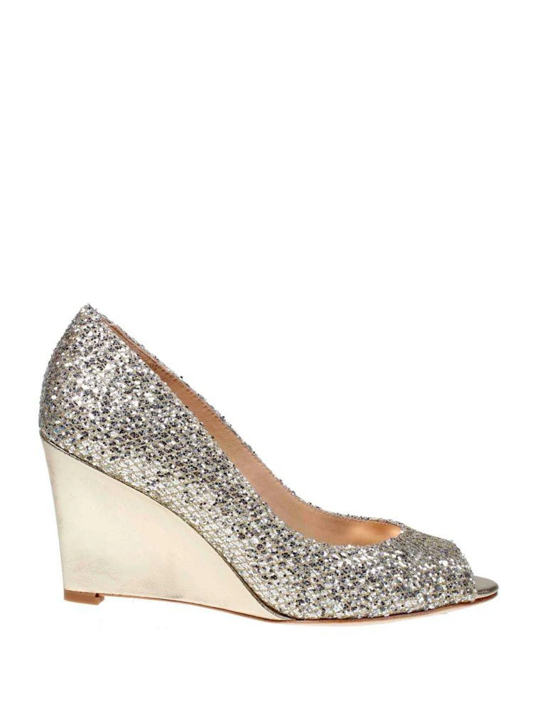 商品Badgley Mischka|Awake Glitter Wedge Heel Shoes,价格¥434,第2张图片详细描述