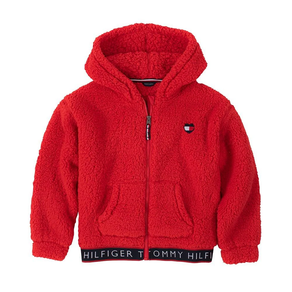 商品Tommy Hilfiger|Little Girls Sherpa Zip Up Hoodie,价格¥222,第2张图片详细描述