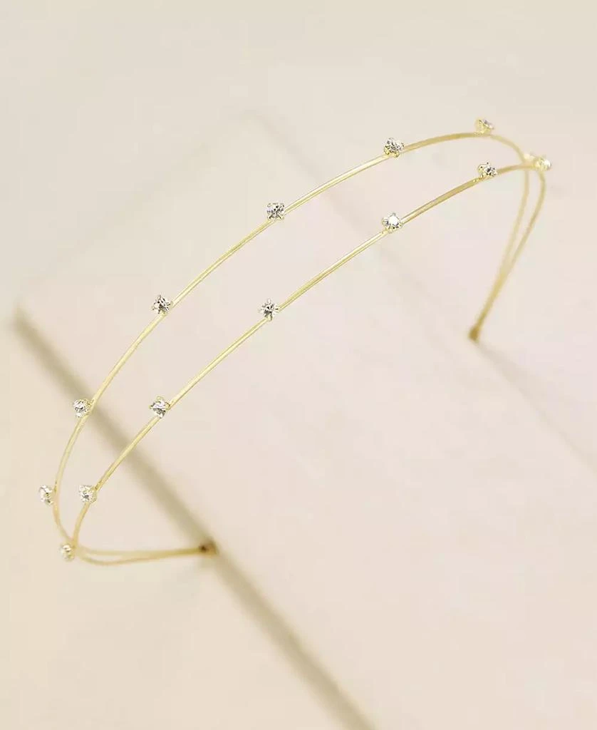 商品Ettika Jewelry|Delicate Crystal Dotted Gold-Tone Headband,价格¥309,第2张图片详细描述