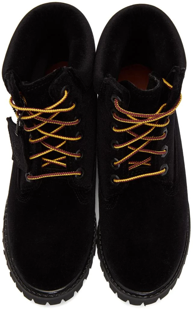 商品Off-White|Black Timberland Edition Velvet Boots,价格¥3437,第5张图片详细描述