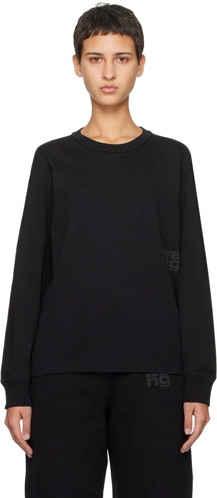 商品Alexander Wang|Black Puff Long Sleeve T-Shirt,价格¥1725,第1张图片