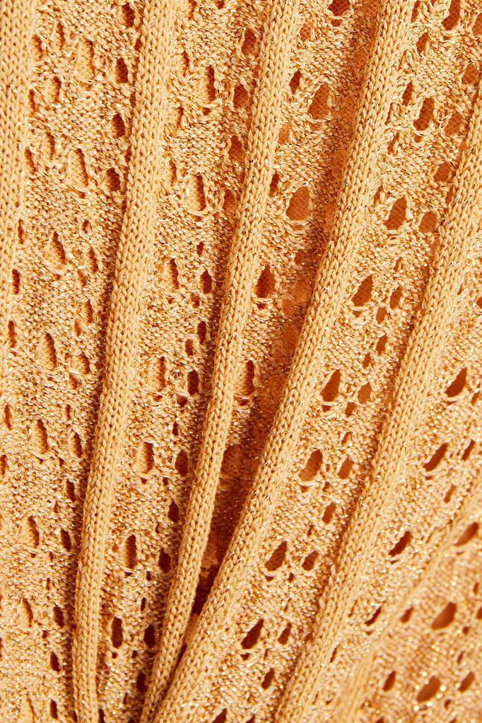 商品Sandro|Metallic pointelle-knit midi skirt,价格¥983,第6张图片详细描述