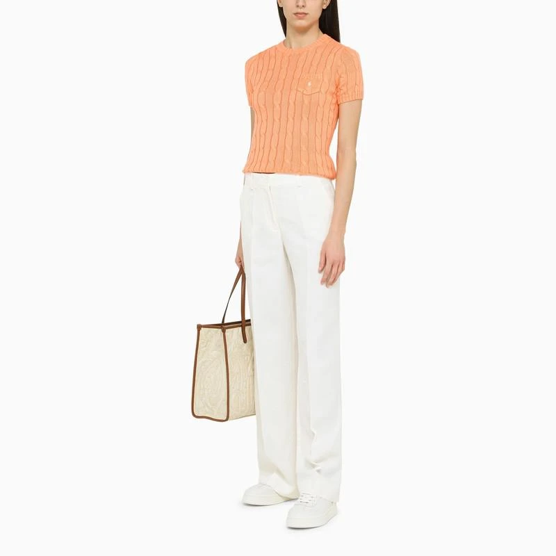 商品Ralph Lauren|Orange top in knit,价格¥783,第2张图片详细描述