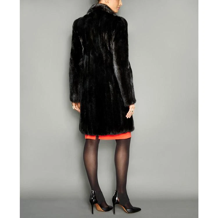 商品The Fur Vault|The Fur Vault Notched-Collar Mink Fur Coat皮草大衣,价格¥31221,第2张图片详细描述