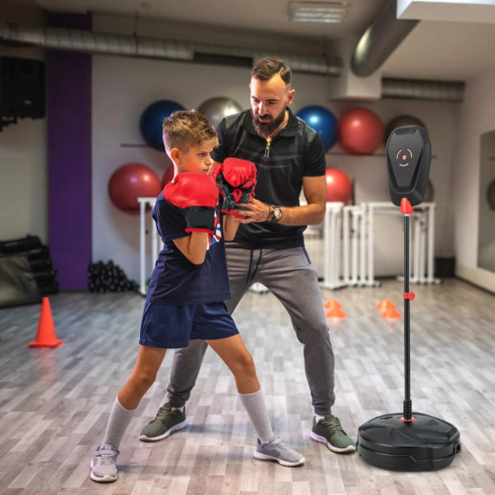 商品Hivvago|Inflation-Free Boxing set with Punching Bag and Boxing Gloves Quick Rebound Design for 5+ Years Old Kids,价格¥446,第2张图片详细描述