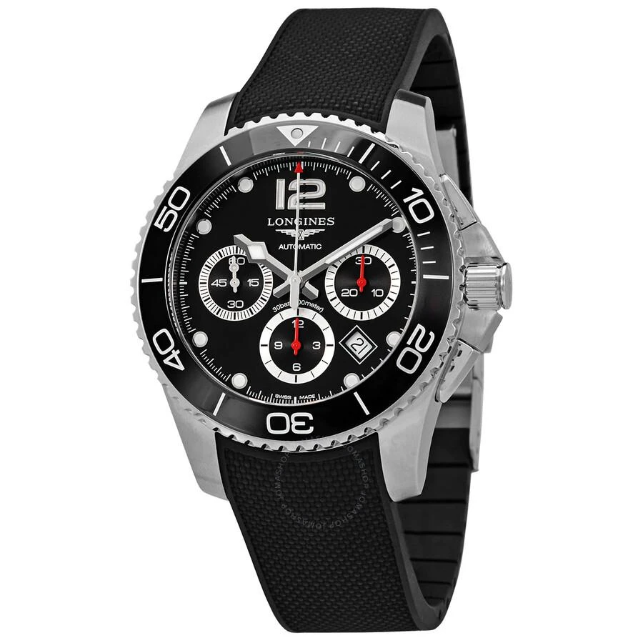 商品Longines|Hydroconquest Chronograph Automatic Black Dial Men's Watch L3.883.4.56.9,价格¥14478,第1张图片