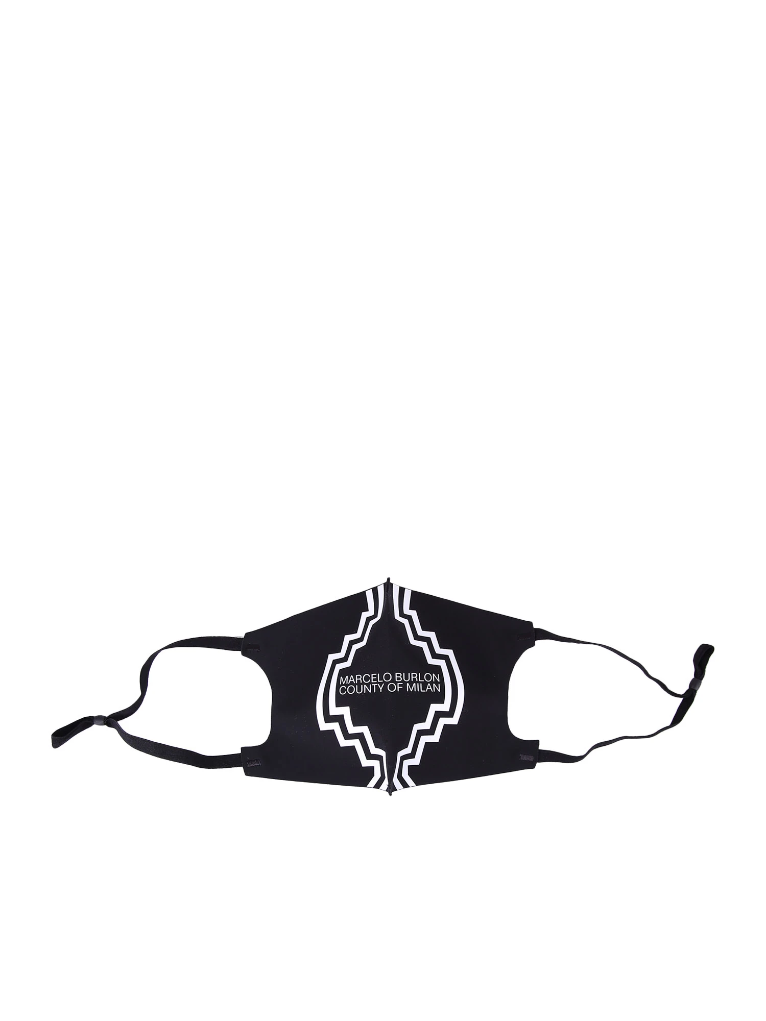 商品【商品预售7天】 Marcelo Burlon|Marcelo Burlon 男士口罩 CMRG007S21FAB0011001 黑色,价格¥704,第1张图片