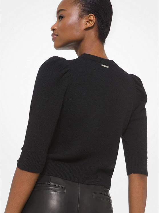 商品Michael Kors|Knit Puff Sleeve Cropped Sweater,价格¥873,第2张图片详细描述