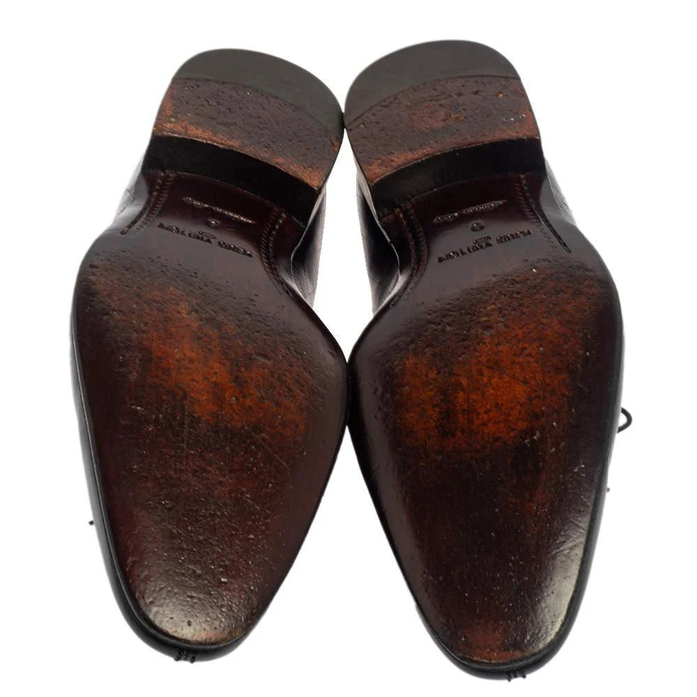  Louis Vuitton Black Damier Leather Lace Up Oxfords Size 43 商品