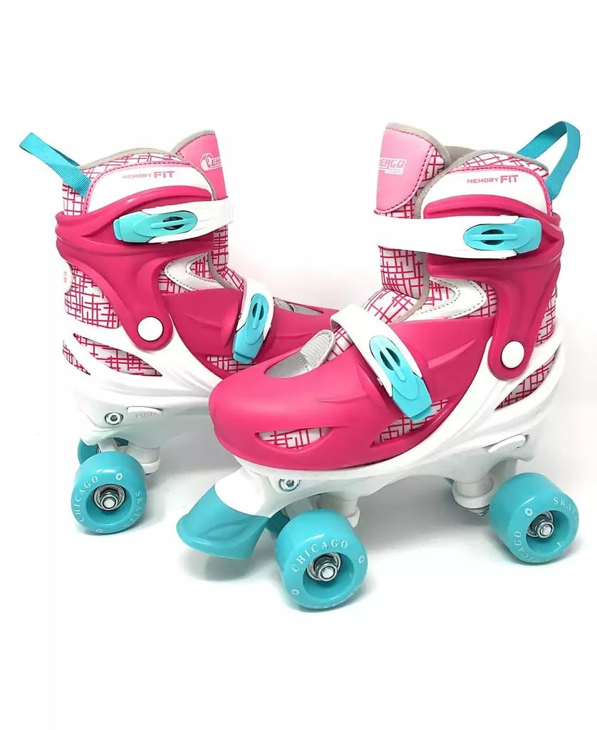 商品Chicago Skates|Chicago Girls Adjustable Quad Roller Skate 7pc Set - Size S (J10-J13),价格¥524,第3张图片详细描述