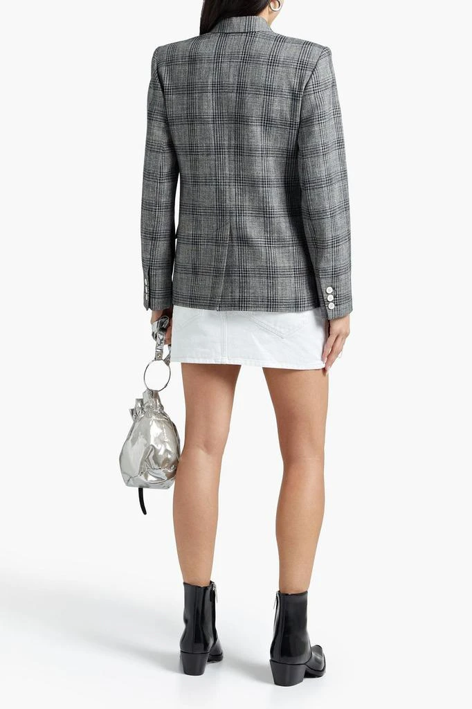 商品Isabel Marant|Double-breasted Prince of Wales checked cotton-blend tweed blazer,价格¥3629,第1张图片