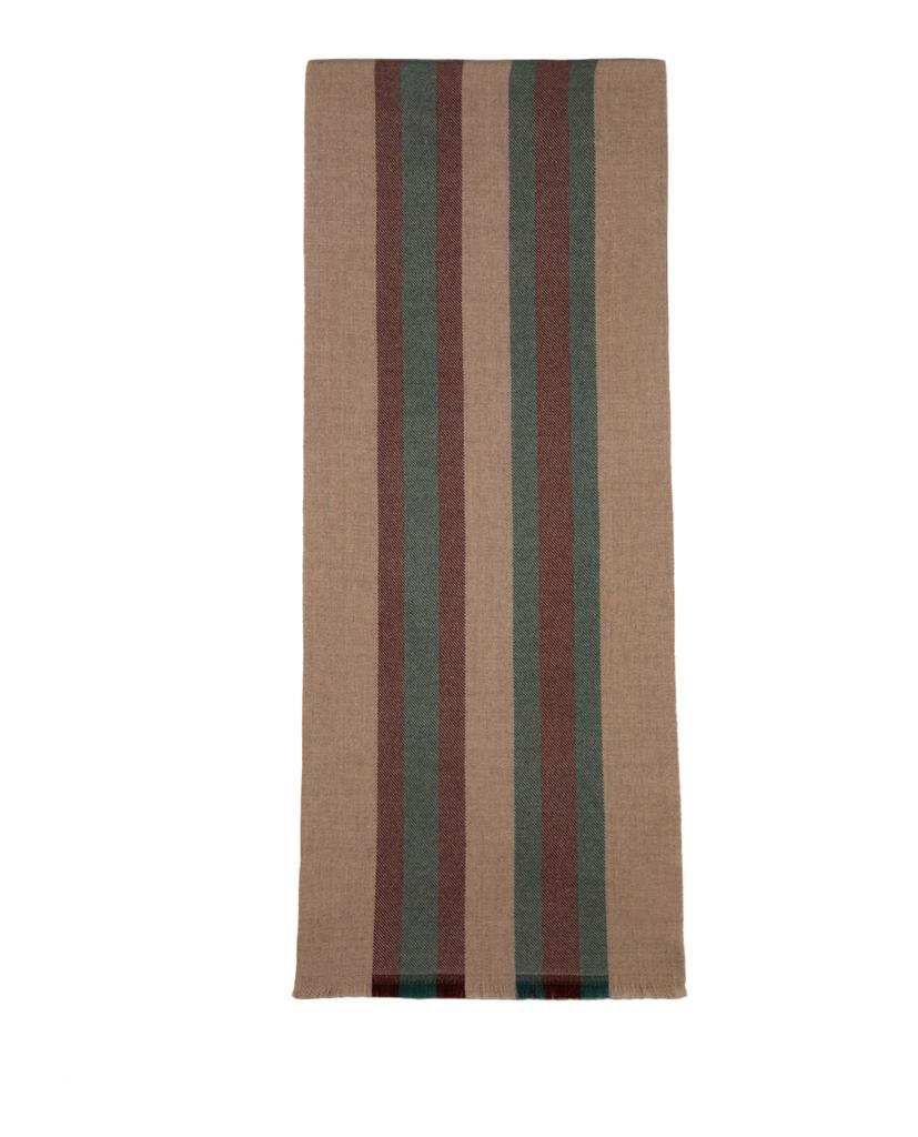 Gucci | Striped Wool and Silk Scarf 1290.82元 商品图片