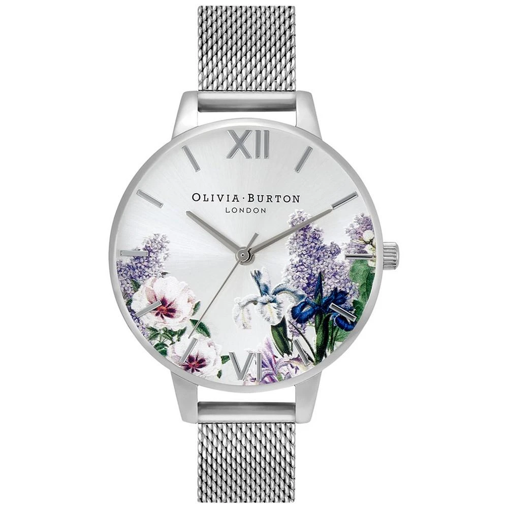 商品Olivia Burton|Women's Secret Garden Stainless Steel Mesh Bracelet Watch 34mm,价格¥899,第1张图片