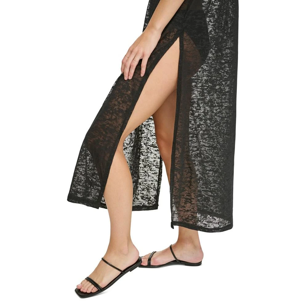 商品Calvin Klein|Burnout Maxi Dress Swim Cover-Up, Created for Macy's,价格¥149,第5张图片详细描述