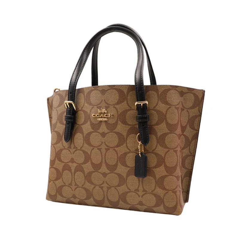商品Coach|美国直邮COACH蔻驰奥莱款中号女士PVC配皮单肩斜挎4250新款女包,价格¥2921,第4张图片详细描述